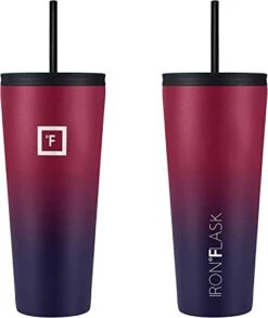 IRON °FLASK Tumbler - Airtight Leak-Proof, Durable Stainless Steel Bottle - Double Walled, Drinking Cup, Hot & Cold Insulated Thermo Tumblers - Coffee & Water Travel Mug, 32 Ounces -Songmics Furniture Shop 31aC4NPmzdL