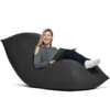 Yogibo Max 6-Foot Beanbag Chair, Bean Bag Couch With A Washable Outer Cover, Customer Favorite Cozy Sofa For Gaming, Reading, And Relaxing, Filled With Soft Micro-Beads, Dark Gray
