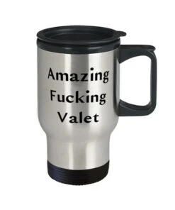 GENERIC Sarcasm Valet Gifts, Amazing Fucking Valet, Birthday Gifts, Travel Mug For Valet From Colleagues