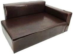 Dog Sofa Bed Brown Synthetic Leather Recliner L Lounge Chair Couch Seat Chaise 30x20x13 Seating Area Is 27x16" Great For Smaller Dogs Parts Nested. Peel Black Liners To Find Smaller Parts. 10058-NF -Songmics Furniture Shop 31aW5AzXDCL. AC