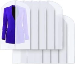 Plixio 40" Clear Garment Bags For Hanging Clothes - Plastic Suit Bags For Closet Storage - Men Women Clothes Protector Dress Covers With Zipper For Shirts, Fur Coats, Dance Costumes Clothing (Clear - 5 Pack: 40") -Songmics Furniture Shop 31aZfbHEUgL. AC