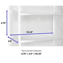 Richards Homewares Over The Door Shoe Organizer, 26-Pocket, Clear Vinyl -Songmics Furniture Shop 31aeQhlxipS