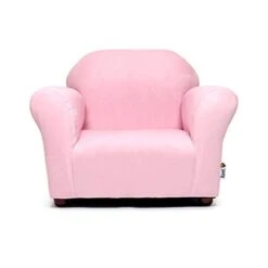 Keet Microsuede Children's Chair, Roundy, Pink -Songmics Furniture Shop 31ahd90Yg7L 1
