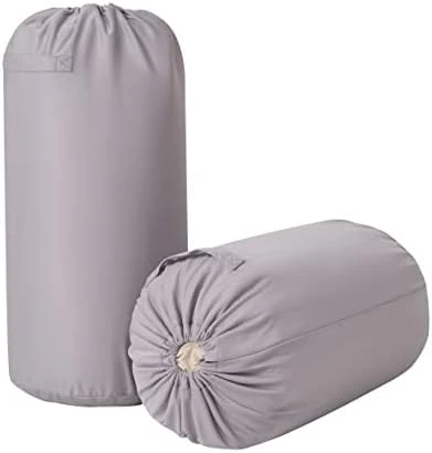 ECOWAN LIVING 8Gal Cylindrical Clothes Blanket Quilt Pillow Storage Bag, Closet Organizer Storage Container, Reusable Drawstring Packing Bag, Durable Handle, Moistureproof(Gray, M, 2 Bag) 9 ECOWAN LIVING 8Gal Cylindrical Clothes Blanket Quilt Pillow Storage Bag, Closet Organizer Storage Container, Reusable Drawstring Packing Bag, Durable Handle, Moistureproof(Gray, M, 2 Bag) - Image 9