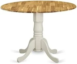 East West Furniture Dinning DMT-ABC-TP Dining Room Table Round Tabletop And 42 X 30-Wire Brush Butter Cream Finish -Songmics Furniture Shop 31bIcLkwh3L. AC