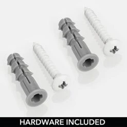 MDesign Steel Wall Mount Hair Dryer Storage Organizer - Hair Styling Tool Basket For Bathroom And Bedroom - Holds Hair Dryer, Flat Iron, Curling Wand, Hair Straightener - Linelle Collection - White 15 MDesign Steel Wall Mount Hair Dryer Storage Organizer - Hair Styling Tool Basket For Bathroom And Bedroom - Holds Hair Dryer, Flat Iron, Curling Wand, Hair Straightener - Linelle Collection - White -Songmics Furniture Shop 31bJPjl9rFL