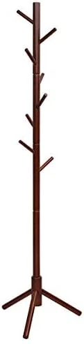 Tangkula Coat Rack Freestanding, Rubber Wood Coat Stand With 8 Hooks, Height Adjustable Entryway Coat Tree Coat Hanger Stand For Home Office Hall Entryway 6 Tangkula Coat Rack Freestanding, Rubber Wood Coat Stand With 8 Hooks, Height Adjustable Entryway Coat Tree Coat Hanger Stand For Home Office Hall Entryway - Image 6