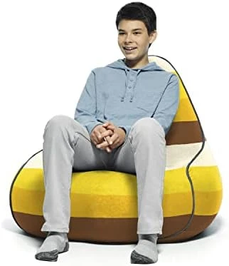 Yogibo Lounger Bean Bag For Adults, Teens, Personal Sized, Single Beanbag Lounge Chair With Raised Back For Gaming, Reading, And Relaxing, Removable, Washable Cover, Dark Gray 12 Yogibo Lounger Bean Bag For Adults, Teens, Personal Sized, Single Beanbag Lounge Chair With Raised Back For Gaming, Reading, And Relaxing, Removable, Washable Cover, Dark Gray - Image 12