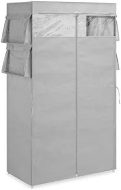 Whitmor Extra-Wide Clothes Closet, 60” With, White Cover -Songmics Furniture Shop 31c Rxj5mAL. AC