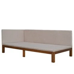 Merax, Beige Upholstered Daybed/Sofa Frame/Wood Floor Linen Cover Mattress/Futon Sleeper Beds, Twin Size -Songmics Furniture Shop 31c01zmWZIL