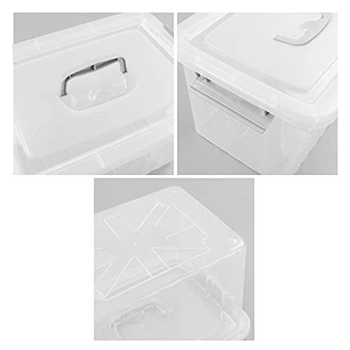 Callyne 10 L Clear Plastic Storage Box, 6-Pack Storage Latch Box 3 Callyne 10 L Clear Plastic Storage Box, 6-Pack Storage Latch Box - Image 3