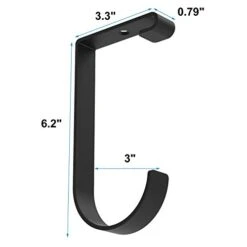 Qualward Add-On Storage Hook Accessory For Ceiling Rack And Wall Shelving,Flat Hook, 6 Pack -Songmics Furniture Shop 31cEjU4E0tL