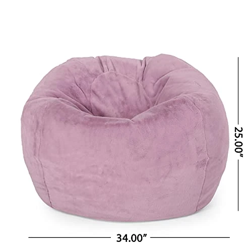 Christopher Knight Home Wibaux Bean Bag, Lavender, Small 2 Christopher Knight Home Wibaux Bean Bag, Lavender, Small - Image 2