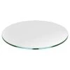 Bassett Glass | 18" Round Tempered Glass Table Top - 1/2" Thick - Flat Polished Edge