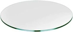 Bassett Glass | 18" Round Tempered Glass Table Top - 1/2" Thick - Flat Polished Edge -Songmics Furniture Shop 31ci03QlNdL. AC 2