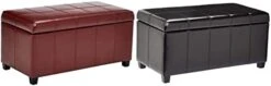 FIRST HILL FHW Marion Rectangular Storage Ottoman, Russet Brown -Songmics Furniture Shop 31cxg6nwWbL. AC