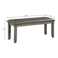 Lexicon Brielle 6-Piece Wood Dinette Set, Gray -Songmics Furniture Shop 31dCHg4PDQL