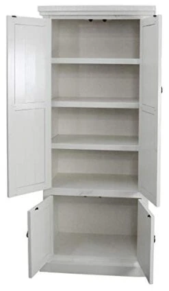 American Heartland Rustic Double Door Pantry, Bright White -Songmics Furniture Shop 31dX2enlPOL