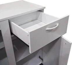 Kings Brand Furniture Buffet Server Sideboard Kitchen Storage Cabinet, White, 45.5" W X 15" D X 33" H -Songmics Furniture Shop 31dq1QYufdL