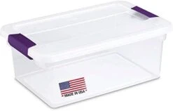 Tribello Clear Plastic Storage Bins With Lids Stackable Storage Bins (15 Quart) -Songmics Furniture Shop 31e2d2Mhv9L. AC