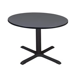 Cain 48" Round Breakroom Table- Grey