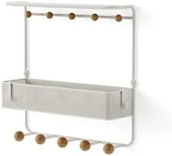 Umbra Estique Over-The-Door Multi-Use Organizer, W/Mirror, White Small -Songmics Furniture Shop 31e9Xtd35xL. AC