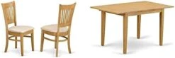 East West Furniture VAC-OAK-W Dining Chairs, Wood Seat -Songmics Furniture Shop 31eDKqGXYwL. AC 1
