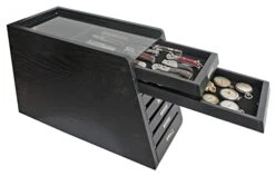 DisplayGifts Knife Storage Glass Top Display Case Holder Tool Storage Cabinet With Felt Bottom Drawers Black -Songmics Furniture Shop 31eERAz7d2L