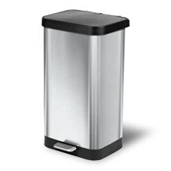 Glad Stainless Steel Step Trash Can With Clorox Odor Protection | Large Metal Kitchen Garbage Bin With Soft Close Lid, Foot Pedal And Waste Bag Roll Holder, 20 Gallon, Stainless 17 Glad Stainless Steel Step Trash Can With Clorox Odor Protection | Large Metal Kitchen Garbage Bin With Soft Close Lid, Foot Pedal And Waste Bag Roll Holder, 20 Gallon, Stainless -Songmics Furniture Shop 31eIEspt1iL 1