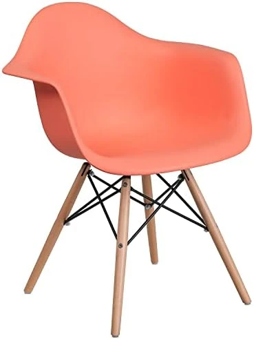 Flash Furniture Alonza Series Navy Plastic Chair With Wooden Legs 10 Flash Furniture Alonza Series Navy Plastic Chair With Wooden Legs - Image 10