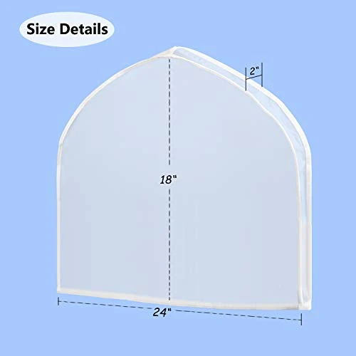 KEEGH Extra Wide Garment Shoulder Covers Bag (Set Of 12) Breathable Hanging Closet Suit Organizer Keep Clothes Shoulder Clean, 2" Gusset Hold More Coats, Jackets, Dress 3 KEEGH Extra Wide Garment Shoulder Covers Bag (Set Of 12) Breathable Hanging Closet Suit Organizer Keep Clothes Shoulder Clean, 2" Gusset Hold More Coats, Jackets, Dress - Image 3