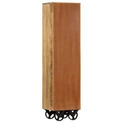 BDBHAVB Wood Sideboard, Multifunctional Sideboard, Highboard With Wheel, Easy To Assemble Suitable For Kitchen, Dining Room, Living Room 15"x11.8"x56.3" Solid Rough Mango Wood -Songmics Furniture Shop 31f5gNrQ2kL