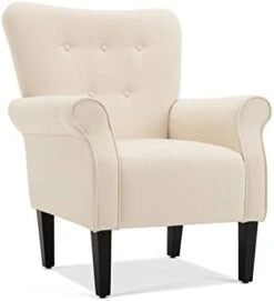 BELLEZE Modern Accent Chair Armchair For Living Room Or Bedroom With Wooden Legs, High Back Rest, Padded Armrest, And Comfortable Cushioned Seat - Allston (Pink) 17 BELLEZE Modern Accent Chair Armchair For Living Room Or Bedroom With Wooden Legs, High Back Rest, Padded Armrest, And Comfortable Cushioned Seat - Allston (Pink) -Songmics Furniture Shop 31f6tpAc4YL. AC