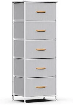WAYTRIM Dresser Storage Tower, 5 Fabric Organizer Drawers, Wide Chest Of Drawers For Closet Boys & Girls Bedroom, Bedside Furniture, Steel Frame, Wood Top, Fabric Bins, Easy Installation (Dark Grey) 23 WAYTRIM Dresser Storage Tower, 5 Fabric Organizer Drawers, Wide Chest Of Drawers For Closet Boys & Girls Bedroom, Bedside Furniture, Steel Frame, Wood Top, Fabric Bins, Easy Installation (Dark Grey) -Songmics Furniture Shop 31fbAZfZamL. AC