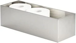 MDesign Steel Floor Stand Toilet Paper Organizer, 4-Roll Tissue Storage Holder Container Bin For Bathroom, Fits Under Sink, Vanity, Shelf, In Cabinet, Or Corner, Metro Collection - Soft Brass 21 MDesign Steel Floor Stand Toilet Paper Organizer, 4-Roll Tissue Storage Holder Container Bin For Bathroom, Fits Under Sink, Vanity, Shelf, In Cabinet, Or Corner, Metro Collection - Soft Brass -Songmics Furniture Shop 31fh9OntUUL. AC