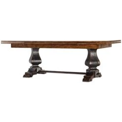 Hooker Furniture Sanctuary Refectory Dining Table In Ebony And Drift