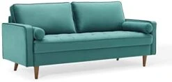 Modway Valour Performance Velvet Upholstered Tufted Sofa, Mint -Songmics Furniture Shop 31fnlRirvBL. AC