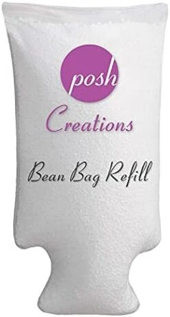 Posh Creations Filling Bean Bag Refill, 100 L, White With EZ-Pour Zipper Spout -Songmics Furniture Shop 31g6a5khSbL. AC