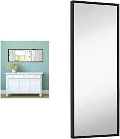 Hamilton Hills 30x40 Inch Black Framed Mirror | Large Rectangular Bathroom Mirrors For Wall | Floating Glass Panel Vanity With Border | Wall-Mounted Mirror For Decor | Hangs Horizontal Or Vertical -Songmics Furniture Shop 31gBjgfA1hL. AC