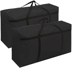 WITERY Extra Large Storage Bag For Moving - Heavy Duty Oxford Water-Resistant Storage Bag Organizer With Reinforced Handles & Zippers For Traveling/Camping/College Dorm/Holiday Decorations, 39x24x12 Inches -Songmics Furniture Shop 31gHG47wXvL. AC
