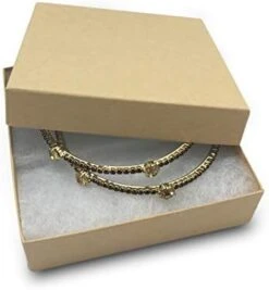 TheDisplayGuys 25-Pack #33 Cotton Filled Cardboard Paper Jewelry Box Gift Case - Matte White (3 1/2" X 3 1/2" X 1") -Songmics Furniture Shop 31gmEuCor1L. AC