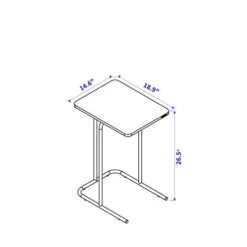 SOFSYS Snack Side Table 437, Oak/Black -Songmics Furniture Shop 31gqYs1JYhL