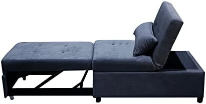 Fold Sofa Bed,Folding Ottoman Sleeper Sofa Bed,Modern Convertible Sleeper Chair Bed Sleeper Couch Bed Single Studio Futon Bed Guest Chaise Lounge Bed With Adjustable Recliner(Linen Fabric Beige) 8 Fold Sofa Bed,Folding Ottoman Sleeper Sofa Bed,Modern Convertible Sleeper Chair Bed Sleeper Couch Bed Single Studio Futon Bed Guest Chaise Lounge Bed With Adjustable Recliner(Linen Fabric Beige) - Image 8