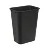 AmazonCommercial 10 Gallon Rectangular Commercial Office Wastebasket, 1 Pack, Black