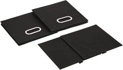 Household Essentials 34-1 Decorative Storage Cube Set With Removable Lids | Black | 2-Pack -Songmics Furniture Shop 31hUbhvJcoL