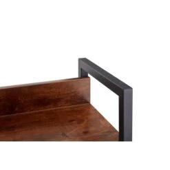 GOAWGO Bookshelf Ladder, Living Room Wood And Metal Stairs Freestanding Display Plant Bookshelves, Home Office, Living Room, Bedroom, Kitchen, Rustic Brown (Three Layers) -Songmics Furniture Shop 31i0EgQVl9L