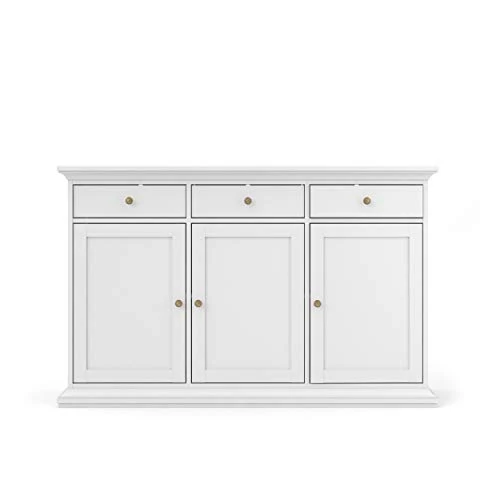 Tvilum Sonoma Sideboard With 3 Doors And 3 Drawers, White 3 Tvilum Sonoma Sideboard With 3 Doors And 3 Drawers, White - Image 3