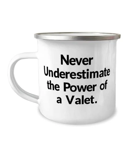GENERIC Never Underestimate The Power Of A Valet. 12oz Camper Mug, Valet, Cool Gifts For Valet From Team Leader, Gifts For Accountants, Gifts For Doctors, Gifts For Lawyers, Gifts For Dentists, Gifts For 1 GENERIC Never Underestimate The Power Of A Valet. 12oz Camper Mug, Valet, Cool Gifts For Valet From Team Leader, Gifts For Accountants, Gifts For Doctors, Gifts For Lawyers, Gifts For Dentists, Gifts For