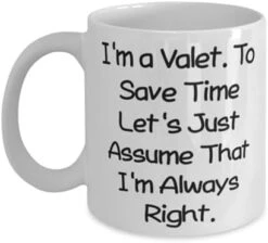 GENERIC Cool Valet Gifts, I'm A Valet. To Save Time Let's Just Assume That I'm Always, Birthday 11oz 15oz Mug For Valet From Colleagues, Gift Ideas For Valet, Valet Gift Baskets, Unique Valet Gifts, -Songmics Furniture Shop 31iV2QpBPL. AC 1