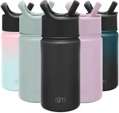 Simple Modern Water Bottle With Straw And Chug Lid Vacuum Insulated Stainless Steel Metal Thermos Bottles | Reusable Leak Proof BPA-Free Flask For Sports, Gym | Summit Collection | 32oz, Winter White -Songmics Furniture Shop 31iZrdF7H3L. AC